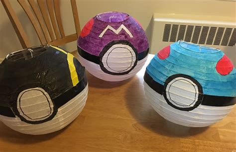 Pokémon Party Decorations Poké Ball Lanterns I Got This Plain White