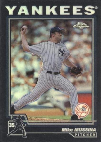 Topps Chrome Black Refractor Mike Mussina For Sale Online Ebay