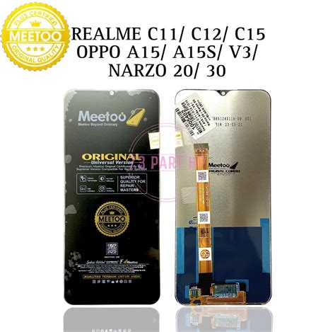 MEETOO LCD Touchscreen Fullset Realme C11 C12 C15 Oppo A15