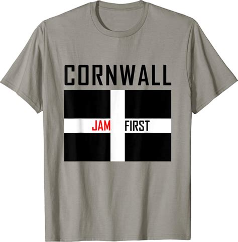 Cornwall Jam First Scone T Shirt For Cornish Uk Clothing