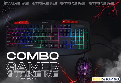 Yk Combo Teclado Gamer Strike Me Mk Kit