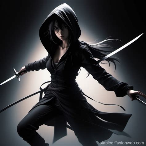 Hyper-Realistic Anime Assassin in 4K Digital Art | Stable Diffusion Online