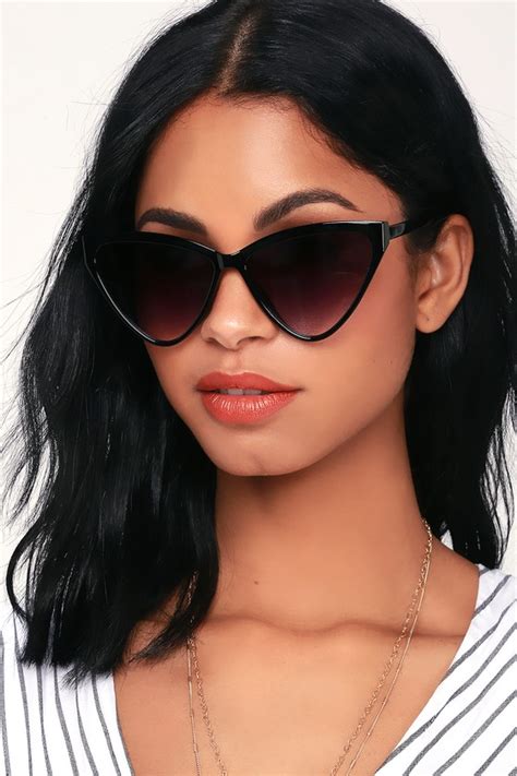 Stylish Cat Eye Sunglasses Black Sunglasses Sunnies Lulus