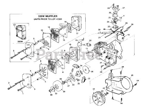 Homelite 330 Ut 10609 Homelite Chainsaw Muffler Clutch And Ignition