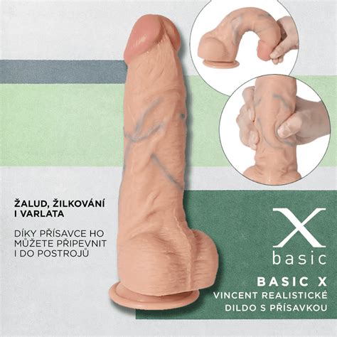 Basic X Vincent Realistick Dildo S P Savkou T Lov Nesty Se Cz