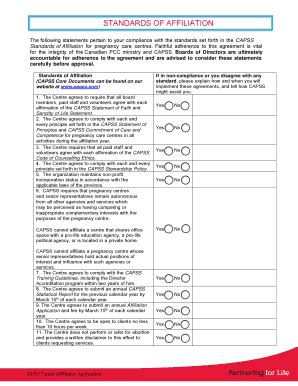 Fillable Online Affliliation Form Doc Fax Email Print Pdffiller