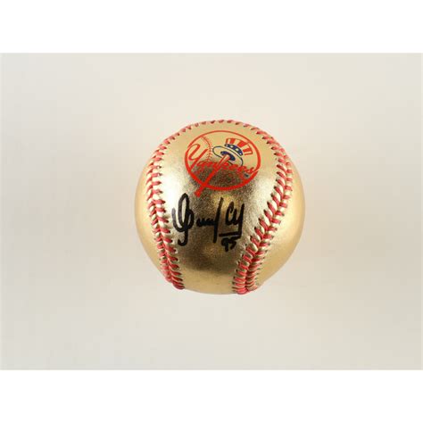 Oswaldo Cabrera Signed Yankees Logo Gold Oml Baseball Beckett