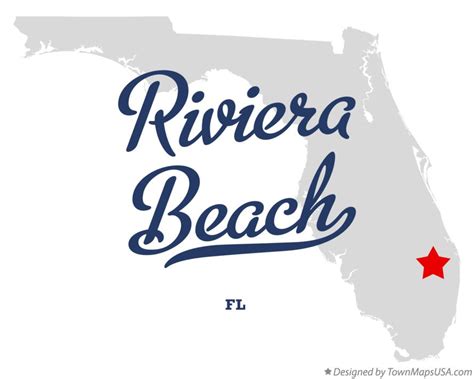 Map of Riviera Beach, FL, Florida