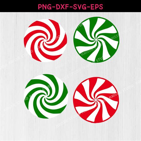 Peppermint Swirl Template