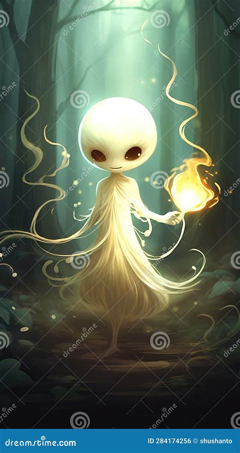 Digital Art Of Willo The Wisp Stock Illustration Illustration Of