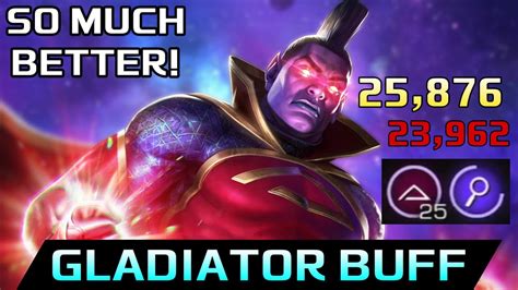 Gladiator Is Finally Powerful The Summoners Choice Champion Buff First Look Mcoc Youtube