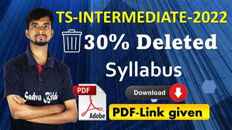 Ts Inter Reduced Syllabus 2022