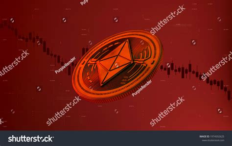 Ethereumeth Market Graph Down 3d Model Stock Illustration 1974592625 ...