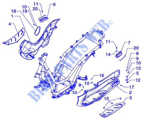 Passenger Footrest For Piaggio Beverly Other Year Piaggio Vespa