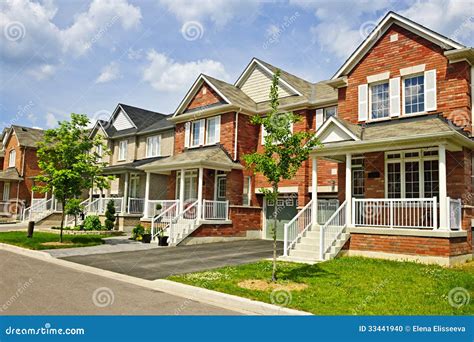 Row Of New Suburban Homes Stock Photo Image Of House 33441940