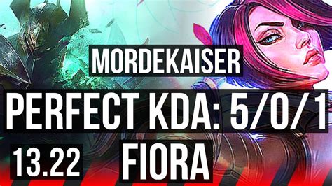 Morde Vs Fiora Top 5 0 1 Na Master 13 22 Youtube