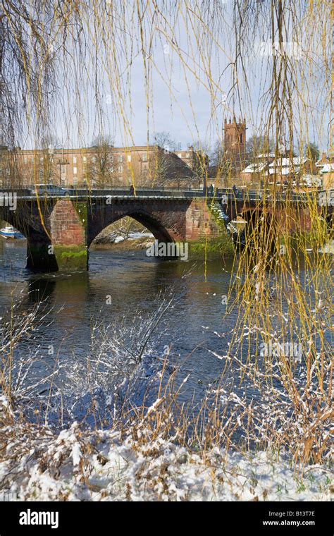 Chester Old Dee Bridge Winter Hi Res Stock Photography And Images Alamy