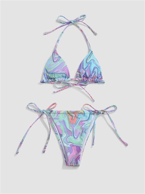 Ensemble De Bikini Dos Nu Vague Illusoire Cider