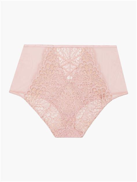 Metallic Lace High Waist Brief In Pink Savage X Fenty Uk United Kingdom