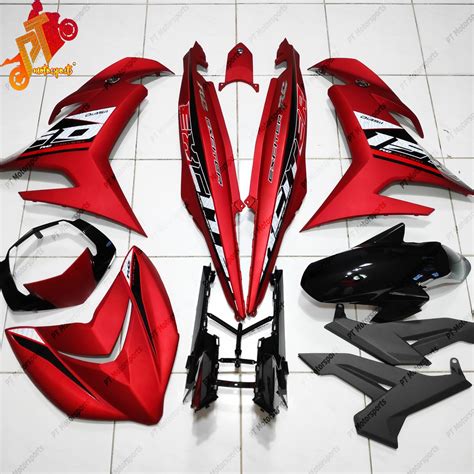 Yamaha Y15ZR Y15 V1 V2 Cover Set Matt Red Exciter RC 2020 Red 26 Velozi