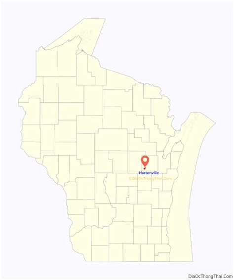 Map Of Hortonville Village Wisconsin