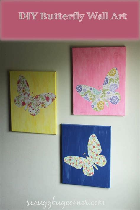 PBK Knock-off: DIY Butterfly Wall Art - Gym Craft Laundry