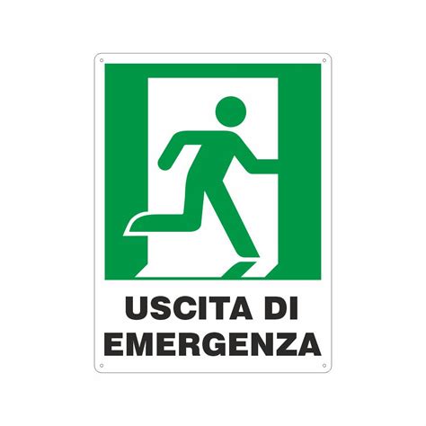 Centro Sill Shop Cartello Uscita Di Emergenza A Destra Iso