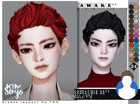 The Sims Resource Ts4 Male Hairstyleawakemaxis Match