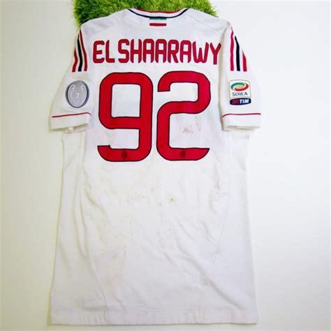 El Shaarawy Milan Match Worn Shirt Palermo Milan Serie A