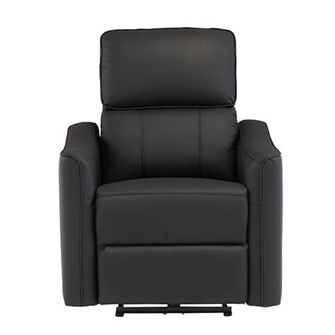 Carlton Faux Leather Electric Recliner Armchair In Black Furniture In Fashion