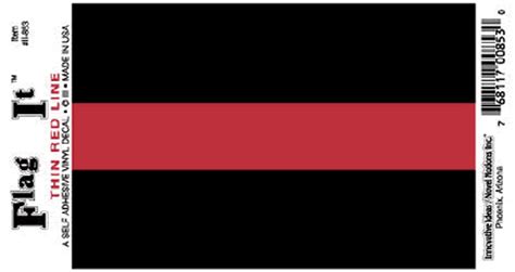 Thin Red Line Decal Sticker