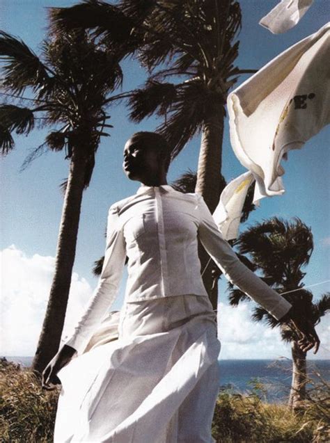 Simply Charming Alek Wek Photographed By Gilles Bensimon For Elle