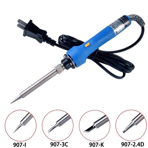 Straight And 5tip High Power Soldering Iron 220V 20W 200W Professional