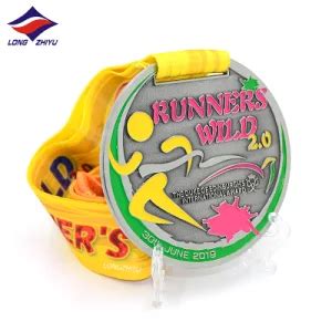 Longzhiyu Years China Supplier Customized Medal For Runners Colorful