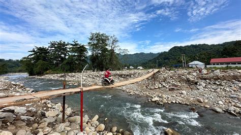 Kondisi Sungai Dan Jembatan Koto Rawang Pessel Sumbar 3 Bulan Setelah