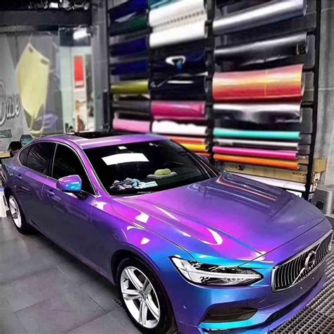 Diamond Chameleon Vinyl Wrap Tsautop Vinyl Car Wrap