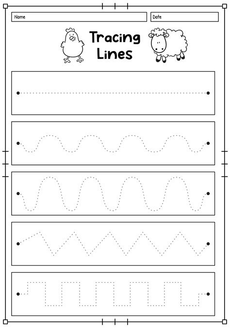 Strokes Worksheets For Preers - Worksheets For Kindergarten