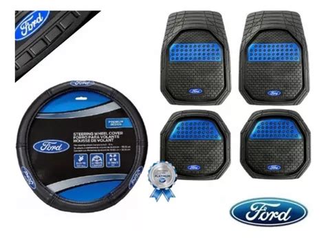 Kit Tapetes 4pz Volante Azul Ford Maverick 2021 2023 Envío gratis