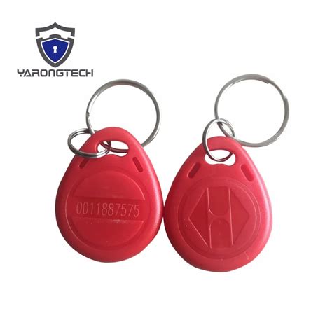 Khz Lf Tk Em Abs Waterproof Red Rfid Keyfob Tag Pcs Ic