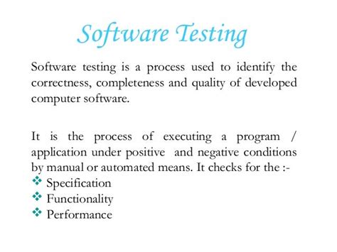 Software Testing Fundamentals