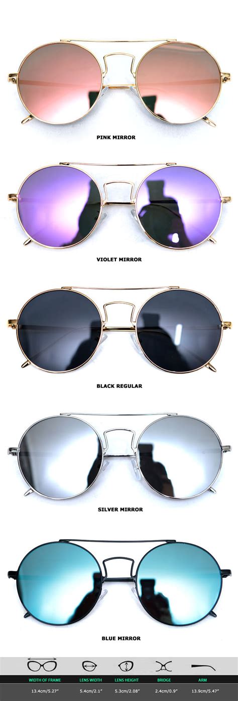 Accessories Sunglasses And Glasses Chic Oversized Round Mirror Sunglasses 119 Guylook Men