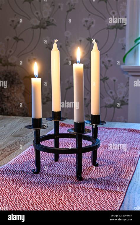 Advent Candlestick Hi Res Stock Photography And Images Alamy