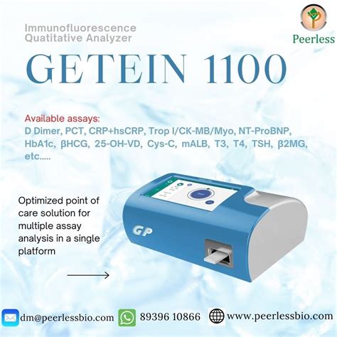 Euro Semi Automatic Getein 1100 Immunoassay Analyzer For Hospital