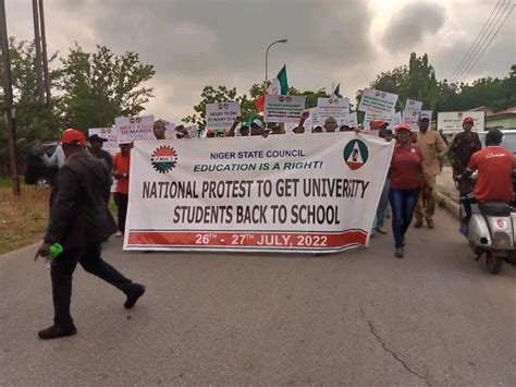 Photos Nlc Nationwide Protests Begin In Abuja States Over Asuu St