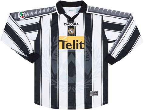 2000 01 Udinese Match Issue Home L S Shirt Diaz C 20