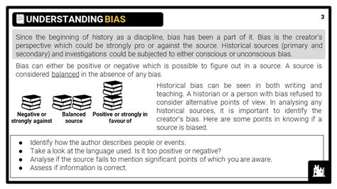 Understanding Bias In History Presentation, Lesson Plan & Worksheet