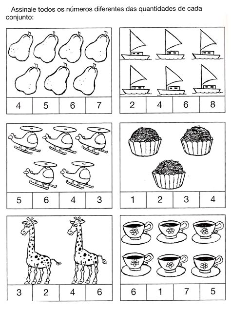 Atividades De Matematica Quantidades De Educacao Infantil Images