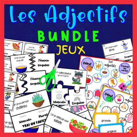 Accord Des Adjectifs Cartes T Ches Planches Jeux