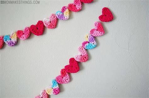 Mon Makes Things Diy Crochet Heart Garland