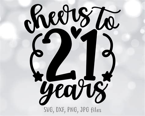 Cheers To 23 Years Svg